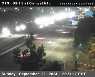 NB 15 at Carmel Mountain Rd.