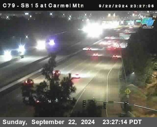 NB 15 at Carmel Mountain Rd.