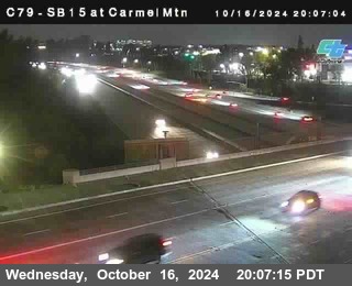 NB 15 at Carmel Mountain Rd.