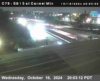 NB 15 at Carmel Mountain Rd.