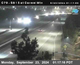 NB 15 at Carmel Mountain Rd.