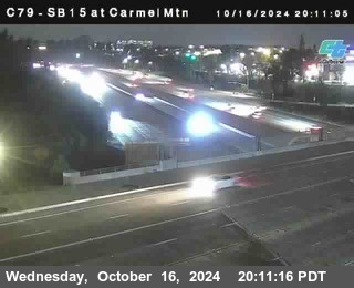 NB 15 at Carmel Mountain Rd.