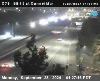 NB 15 at Carmel Mountain Rd.