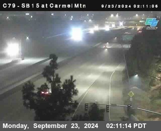 NB 15 at Carmel Mountain Rd.