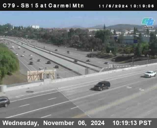 NB 15 at Carmel Mountain Rd.