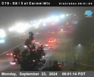 NB 15 at Carmel Mountain Rd.