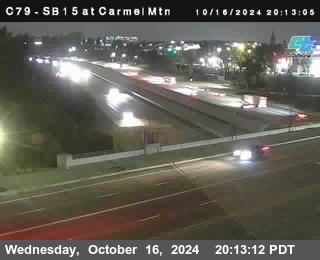 NB 15 at Carmel Mountain Rd.