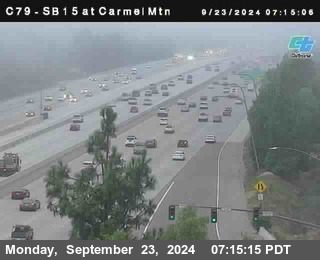 NB 15 at Carmel Mountain Rd.