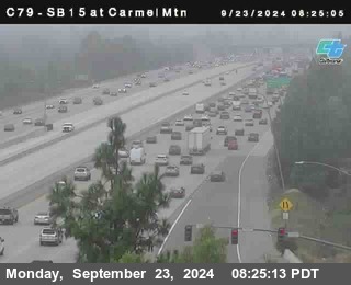 NB 15 at Carmel Mountain Rd.