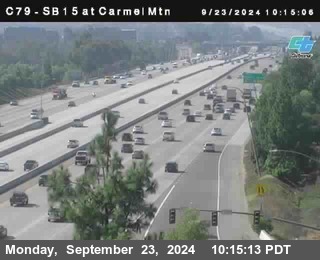 NB 15 at Carmel Mountain Rd.