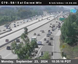 NB 15 at Carmel Mountain Rd.