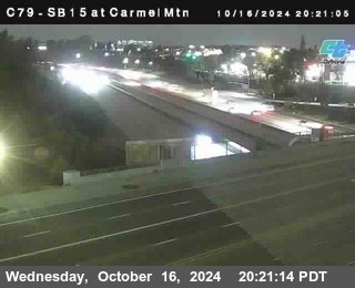 NB 15 at Carmel Mountain Rd.