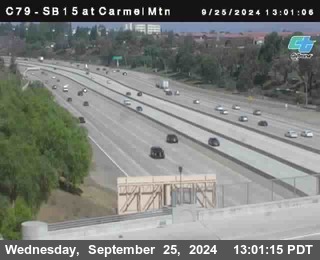 NB 15 at Carmel Mountain Rd.