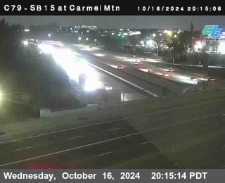 NB 15 at Carmel Mountain Rd.