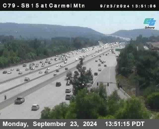 NB 15 at Carmel Mountain Rd.