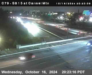 NB 15 at Carmel Mountain Rd.