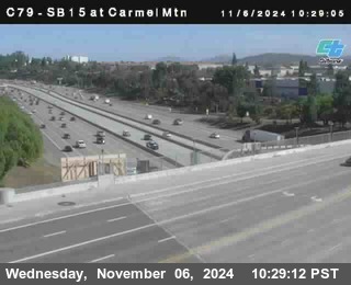 NB 15 at Carmel Mountain Rd.