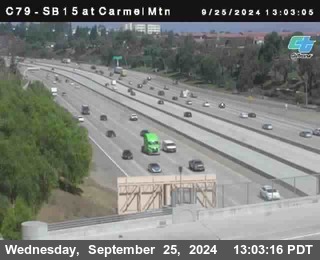 NB 15 at Carmel Mountain Rd.