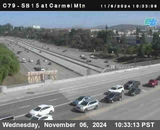 NB 15 at Carmel Mountain Rd.