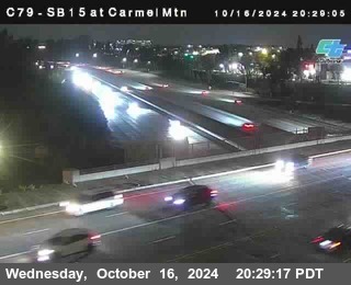 NB 15 at Carmel Mountain Rd.