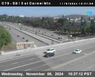 NB 15 at Carmel Mountain Rd.