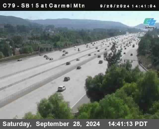 NB 15 at Carmel Mountain Rd.