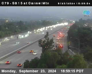 NB 15 at Carmel Mountain Rd.