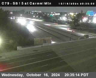 NB 15 at Carmel Mountain Rd.