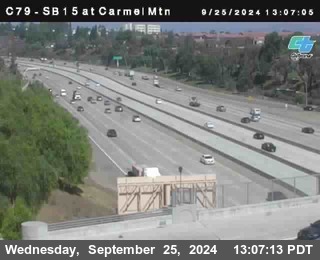 NB 15 at Carmel Mountain Rd.