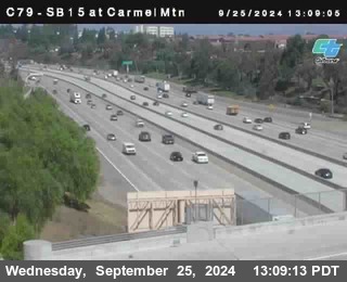 NB 15 at Carmel Mountain Rd.