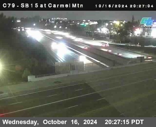 NB 15 at Carmel Mountain Rd.