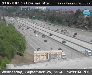 NB 15 at Carmel Mountain Rd.