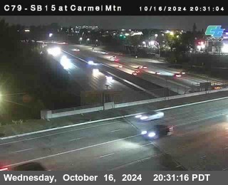 NB 15 at Carmel Mountain Rd.