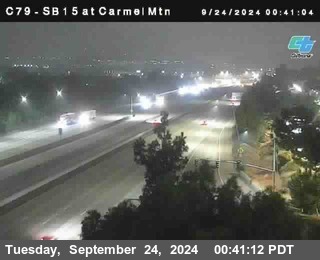 NB 15 at Carmel Mountain Rd.