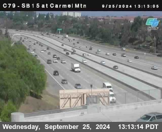 NB 15 at Carmel Mountain Rd.