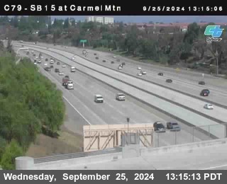 NB 15 at Carmel Mountain Rd.