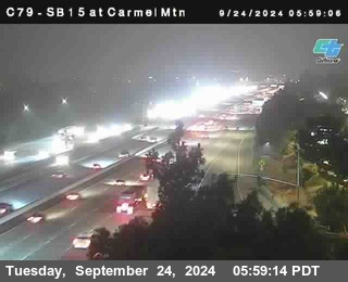 NB 15 at Carmel Mountain Rd.