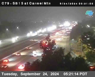 NB 15 at Carmel Mountain Rd.