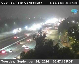 NB 15 at Carmel Mountain Rd.