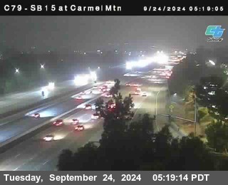 NB 15 at Carmel Mountain Rd.