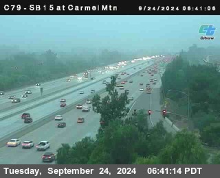 NB 15 at Carmel Mountain Rd.