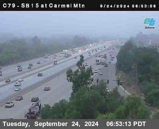 NB 15 at Carmel Mountain Rd.