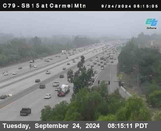 NB 15 at Carmel Mountain Rd.