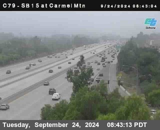 NB 15 at Carmel Mountain Rd.