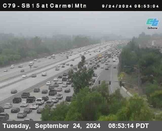 NB 15 at Carmel Mountain Rd.