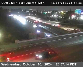 NB 15 at Carmel Mountain Rd.