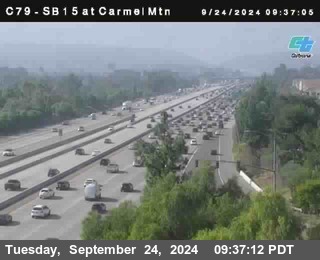 NB 15 at Carmel Mountain Rd.