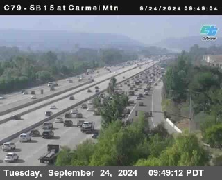 NB 15 at Carmel Mountain Rd.