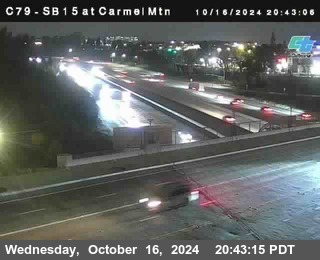 NB 15 at Carmel Mountain Rd.