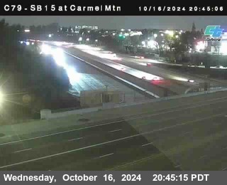 NB 15 at Carmel Mountain Rd.